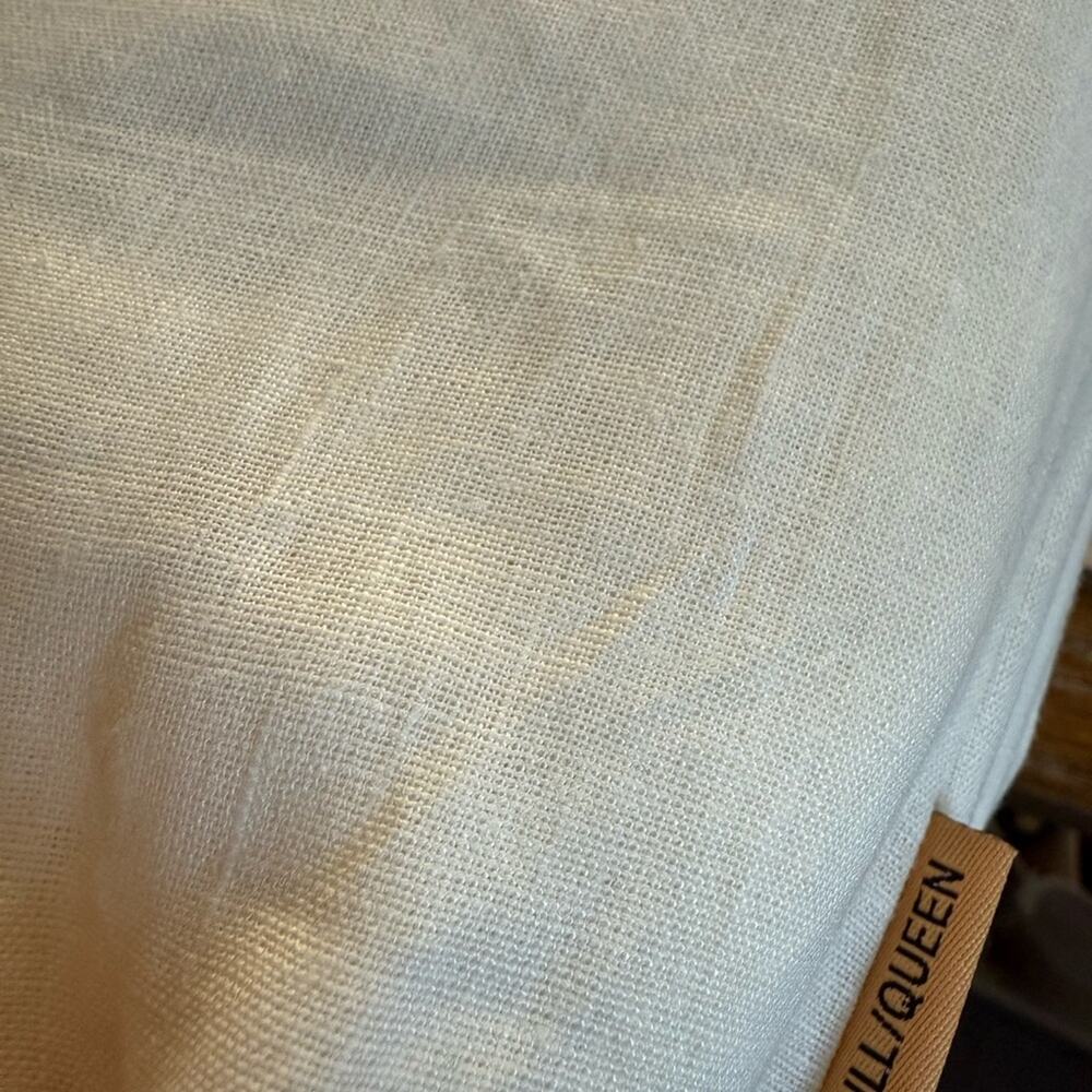 Quince European Linen Duvet Cover Ivory Size Queen/Full - Picture 7 of 7